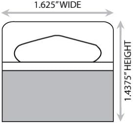 1-5/8" X 1-7/16" Slot Holed Adhesive Hang Tabs 1000/Pack GBBSAM1716