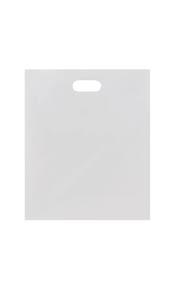 Deja Vu Large Low Density White Merchandise Bags - Case of 500 DVSSSW77