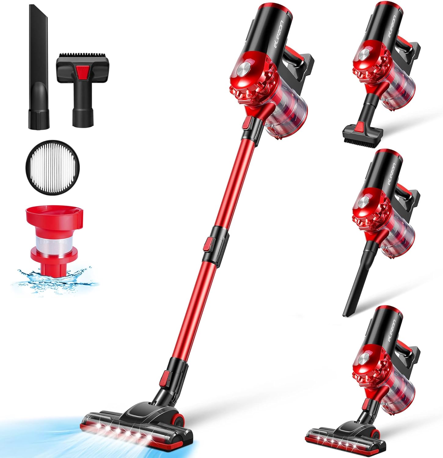 A200 Cordless Vacuum Cleaner Rechargeable, Powerful Multi Cyclone Bagless Vacuum