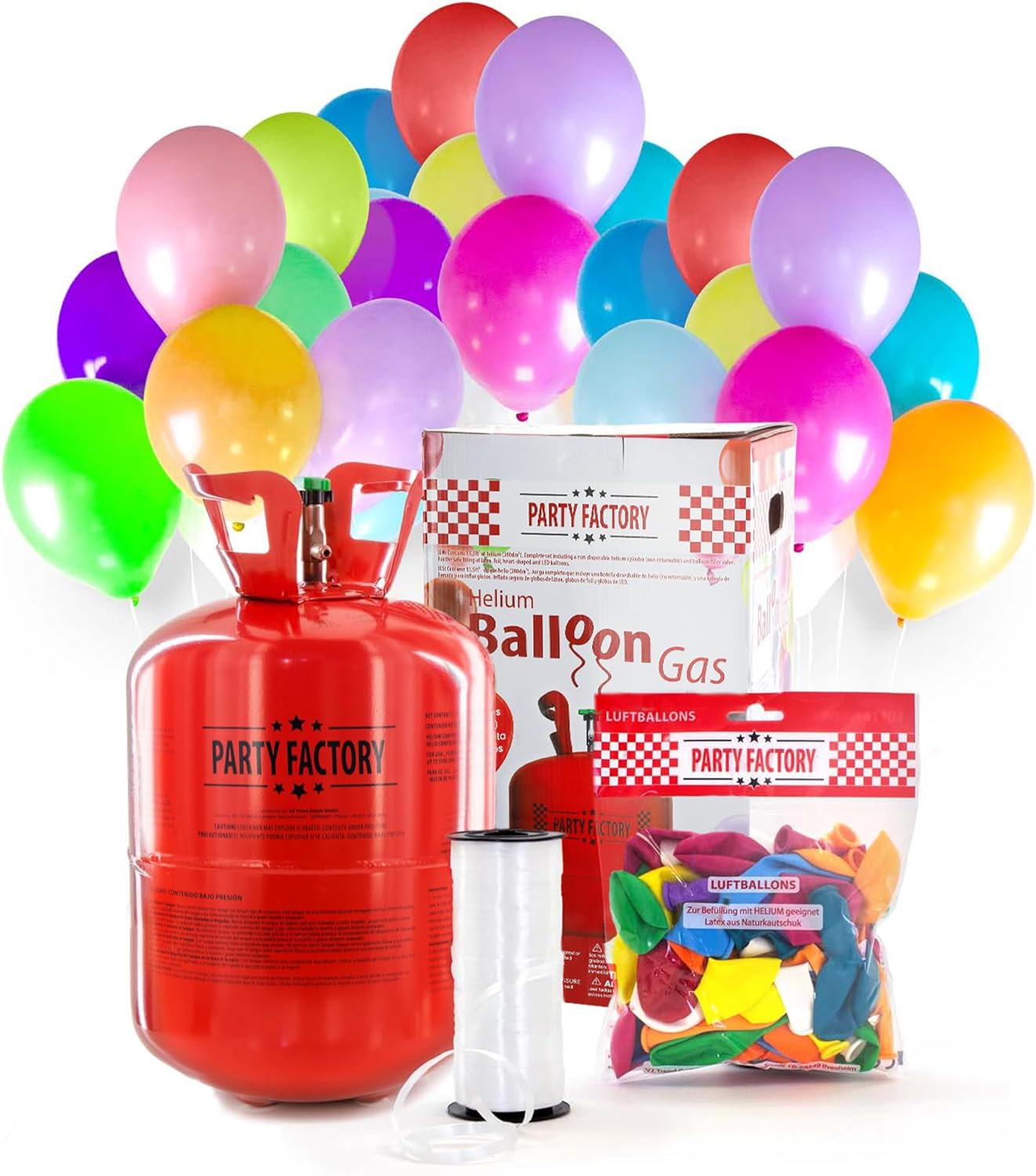Party Factory Helium bottle Latex Balloons, Helium Cylinder 14 cu. ft. Gas GBBSAMH888