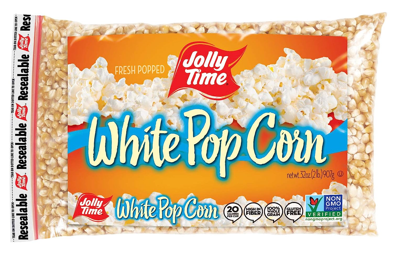 Jolly Time White Popcorn Kernels GBBSAM987