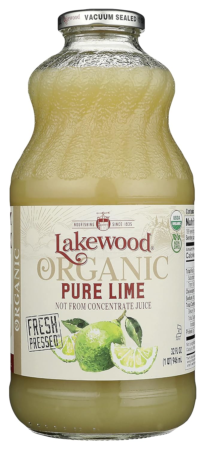Lakewood Pure Lime, Fresh Pressed, 32 Fl Oz (Pack of 6) GBBSAM9872