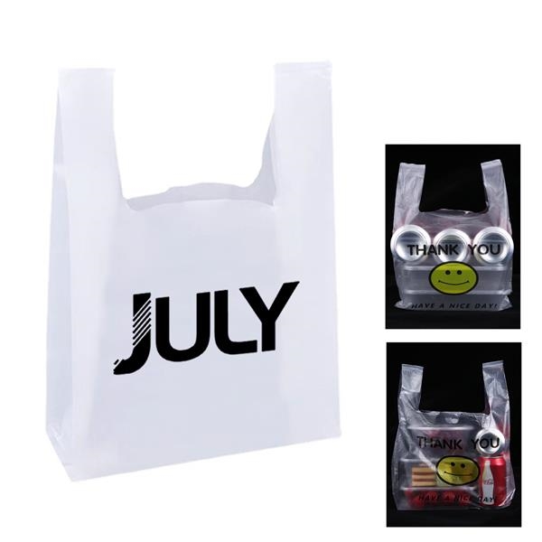 Custom Plastic T-Shirt Shopping Bag GBB15676
