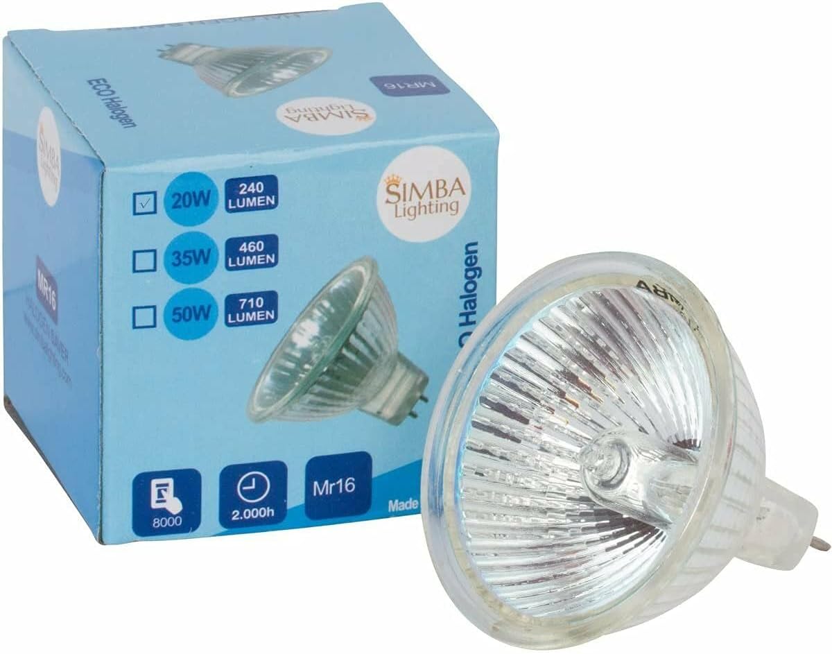 Simba Lighting Halogen MR16 20W 12V Light Bulbs GBBSAM982