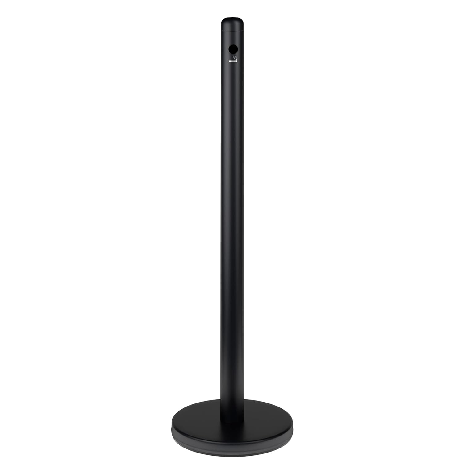 Lavex 40" Black Free Standing Smoker Pole and Base